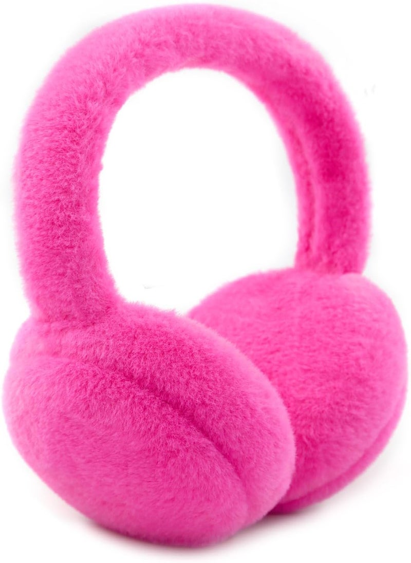YATANAM Women Ear Muffs Winter Girls White Earmuffs Fuzzy Kids Black Ear Muff Cute Fluffy Ear Warmers Foldable Ear Covers Boy - Image 1